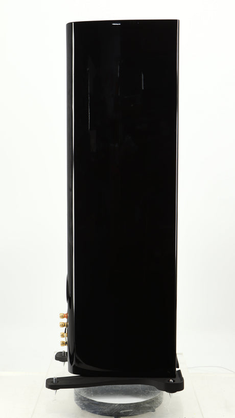 Left side view of a used Monitor Audio Gold 200 4G Floorstanding Speaker in a gloss black finish