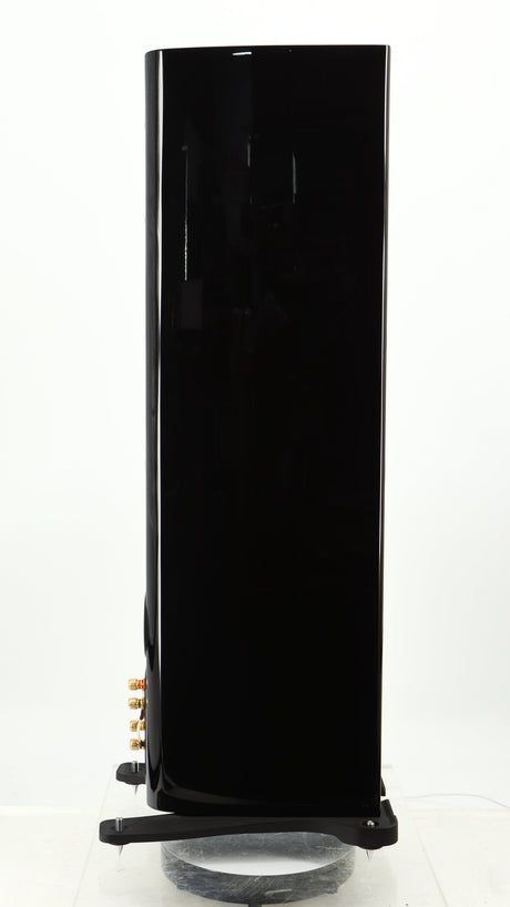 Left side view of a used Monitor Audio Gold 200 4G Floorstanding Speaker in a gloss black finish