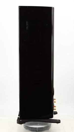 Right side view of a used Monitor Audio Gold 200 4G Floorstanding Speaker in a gloss black finish