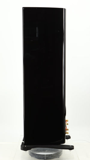 Right side view of a used Monitor Audio Gold 200 4G Floorstanding Speaker in a gloss black finish