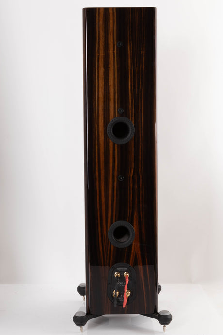 Rear view of a used Monitor Audio Gold 300 Floorstanding Speakers in Piano Ebony