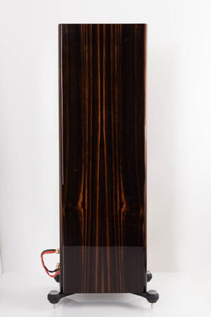 Side view of a used Monitor Audio Gold 300 Floorstanding Speakers in Piano Ebony