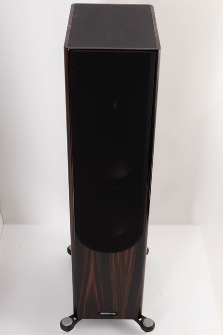 Top view of a used Monitor Audio Gold 300 Floorstanding Speakers in Piano Ebony