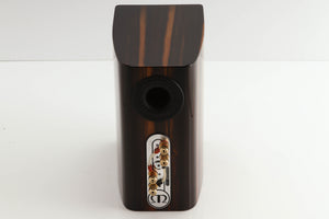 Rear view of a used Monitor Audio Gold 50 Standmount Speakers in a piano ebony finish