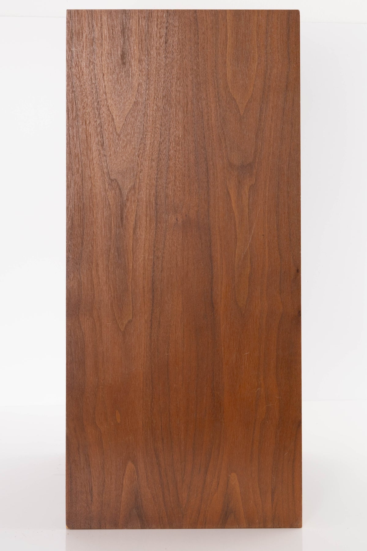 Left side view of a used Monitor Audio MA5 Series II Standmount Speakers in a Teak finish