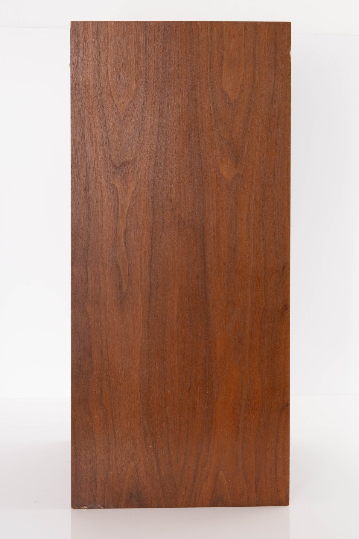 Left side view of a used Monitor Audio MA5 Series II Standmount Speakers in a Teak finish