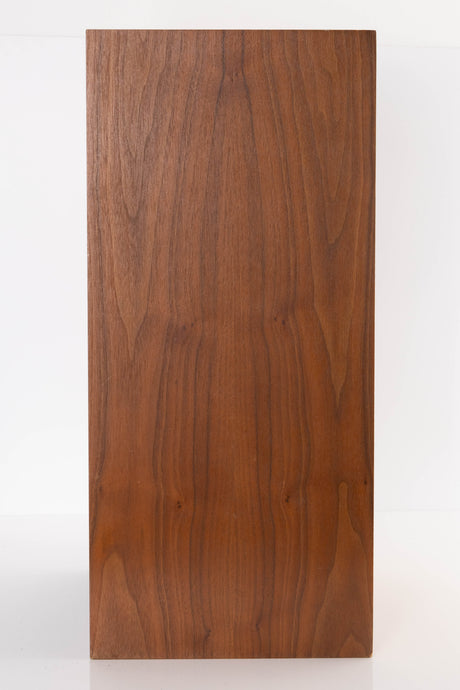 Right side view of a used Monitor Audio MA5 Series II Standmount Speakers in a Teak finish
