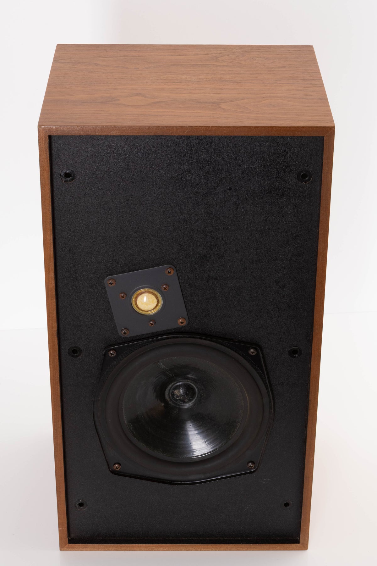 Top of a used Monitor Audio MA5 Series II Standmount Speakers in a Teak finish