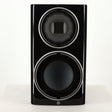 Front view of a used Monitor Audio Platinum PL100 III Standmount Speaker in a piano black finish