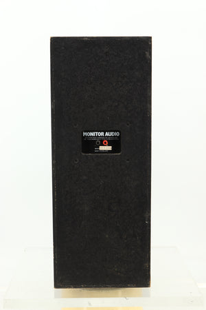 Rear view of a used Monitor Audio R352 Standmount Speakers in Black Ash finish