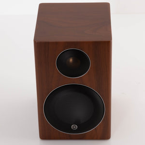 Top of a used Monitor Audio Radius 90 Standmount Speaker in a Rosewood finish
