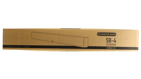 Box for a used Monitor Audio SB-4 Soundbar in a black finish
