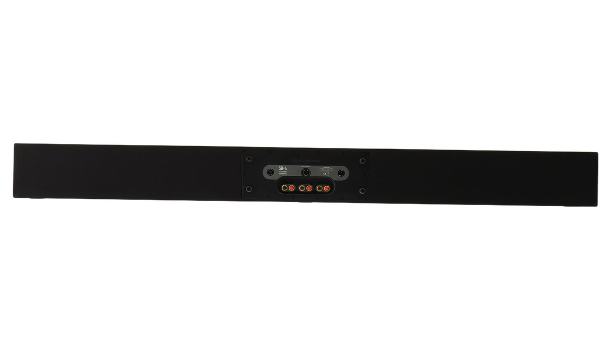 Rear view of a used Monitor Audio SB-4 Soundbar in a black finish