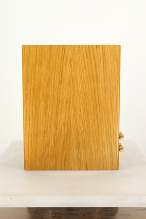 Side view of a used Monitor Audio Silver 1 Standmount Speaker in Natural Oak finish