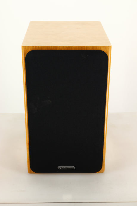 Top view of a used Monitor Audio Silver 1 Standmount Speaker in Natural Oak finish