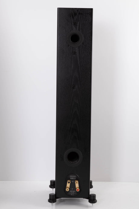 Rear view of a used Monitor Audio Silver 200 Floorstanding Speaker in Black Oak