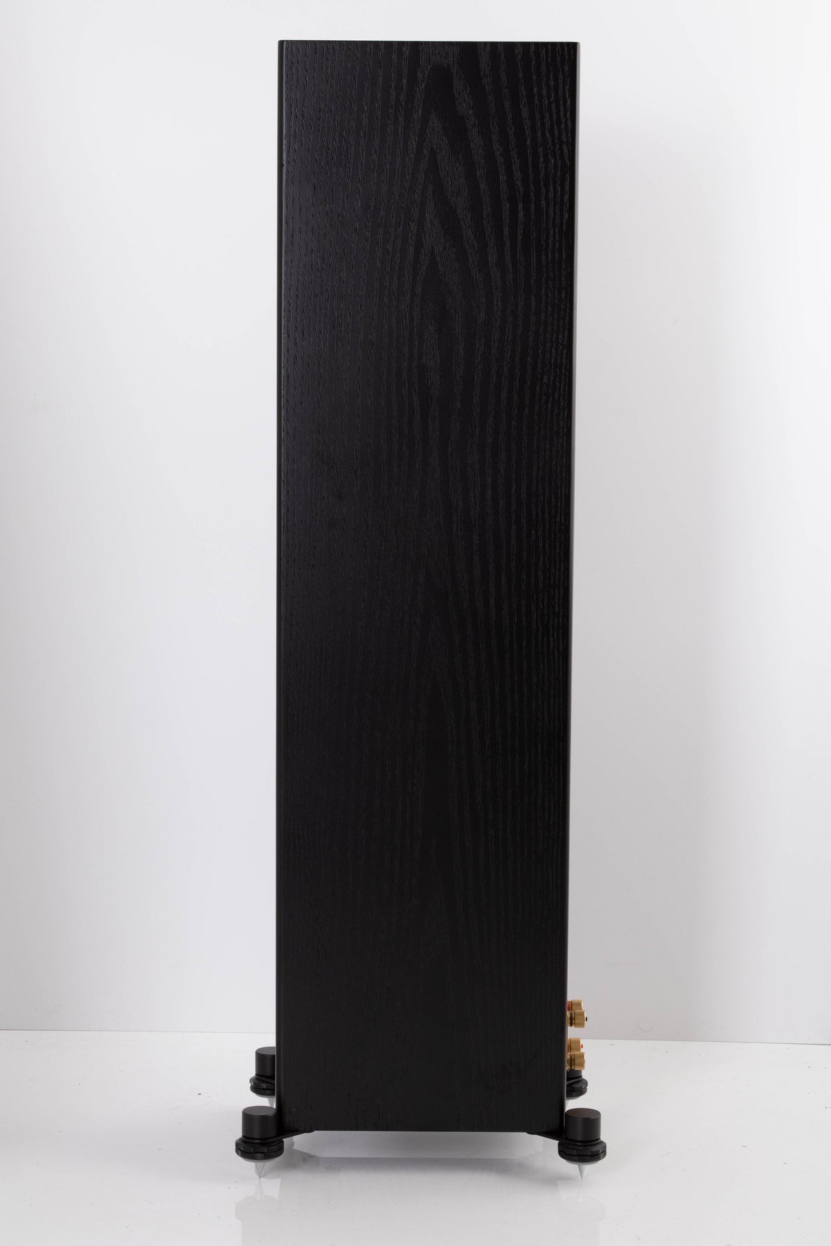 Side view of a used Monitor Audio Silver 200 Floorstanding Speaker in Black Oak