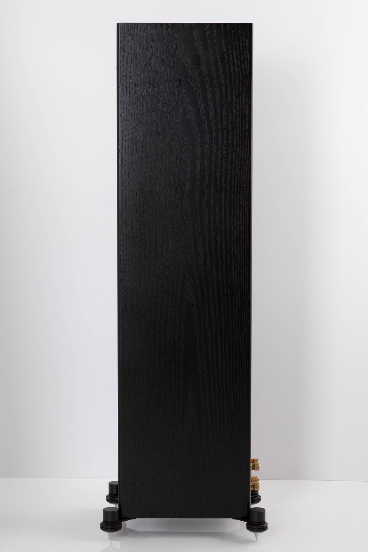 Side view of a used Monitor Audio Silver 200 Floorstanding Speaker in Black Oak