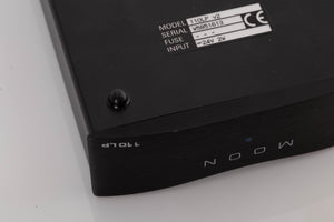 Close up view of a used Moon 110LP v2 Phonostage