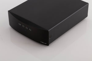 Front right corner view of a used Moon 110LP v2 Phonostage