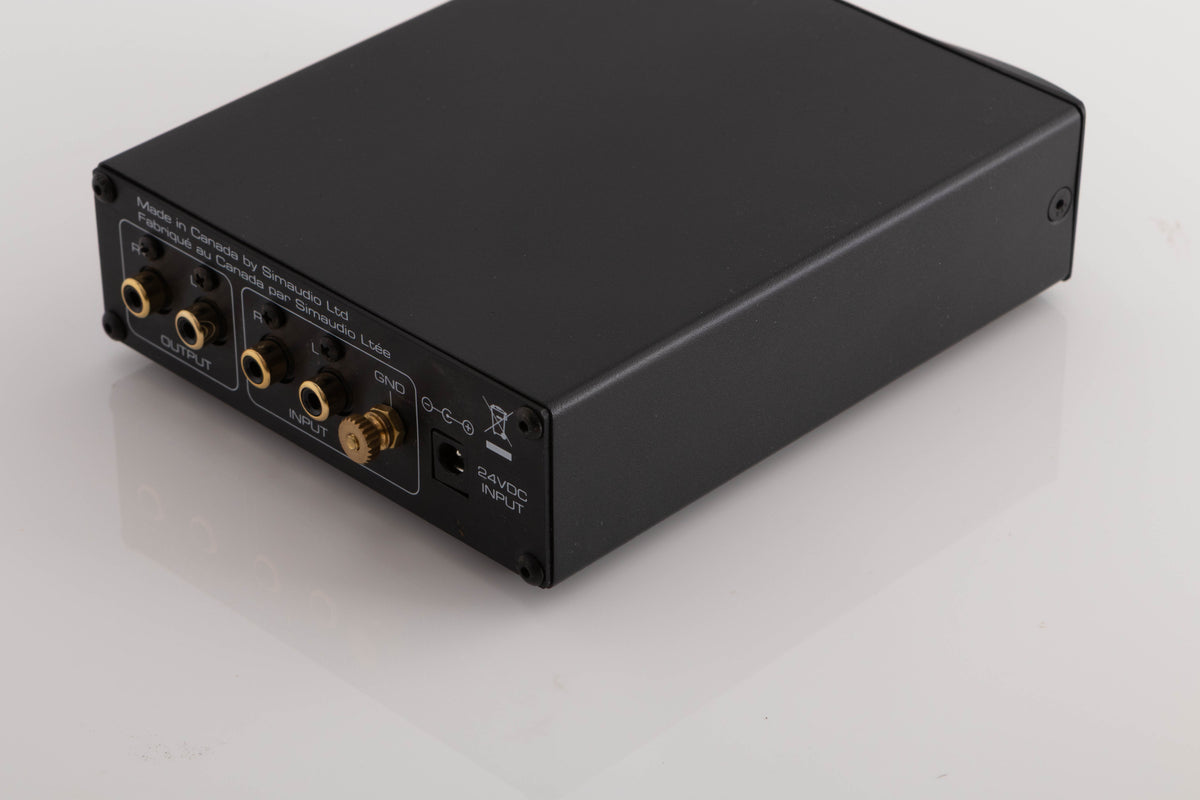 Rear right corner view of a used Moon 110LP v2 Phonostage