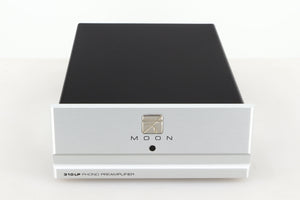 Front view of a used Moon 310LP Phonostage in a silver finish