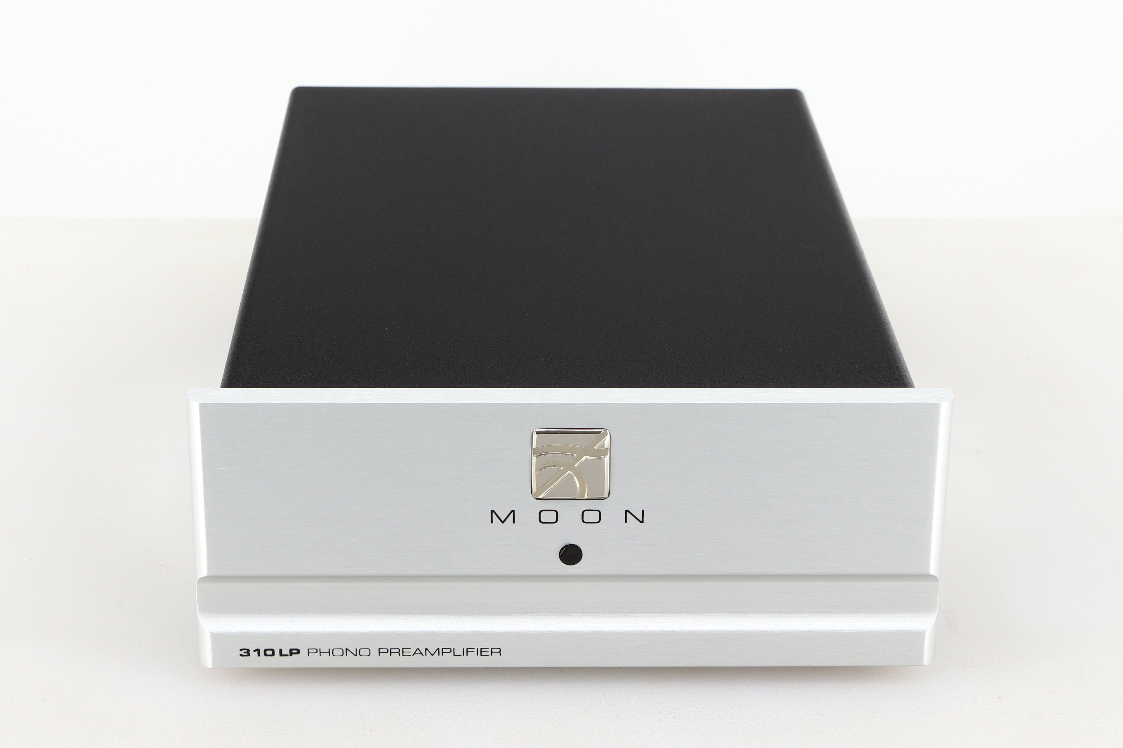 Front view of a used Moon 310LP Phonostage in a silver finish