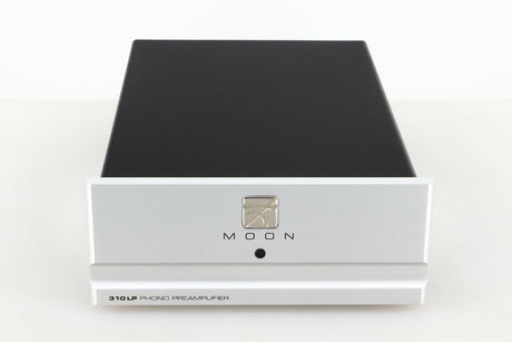 Front view of a used Moon 310LP Phonostage in a silver finish