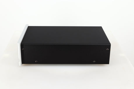 Right side view of a used Moon 310LP Phonostage in a silver finish