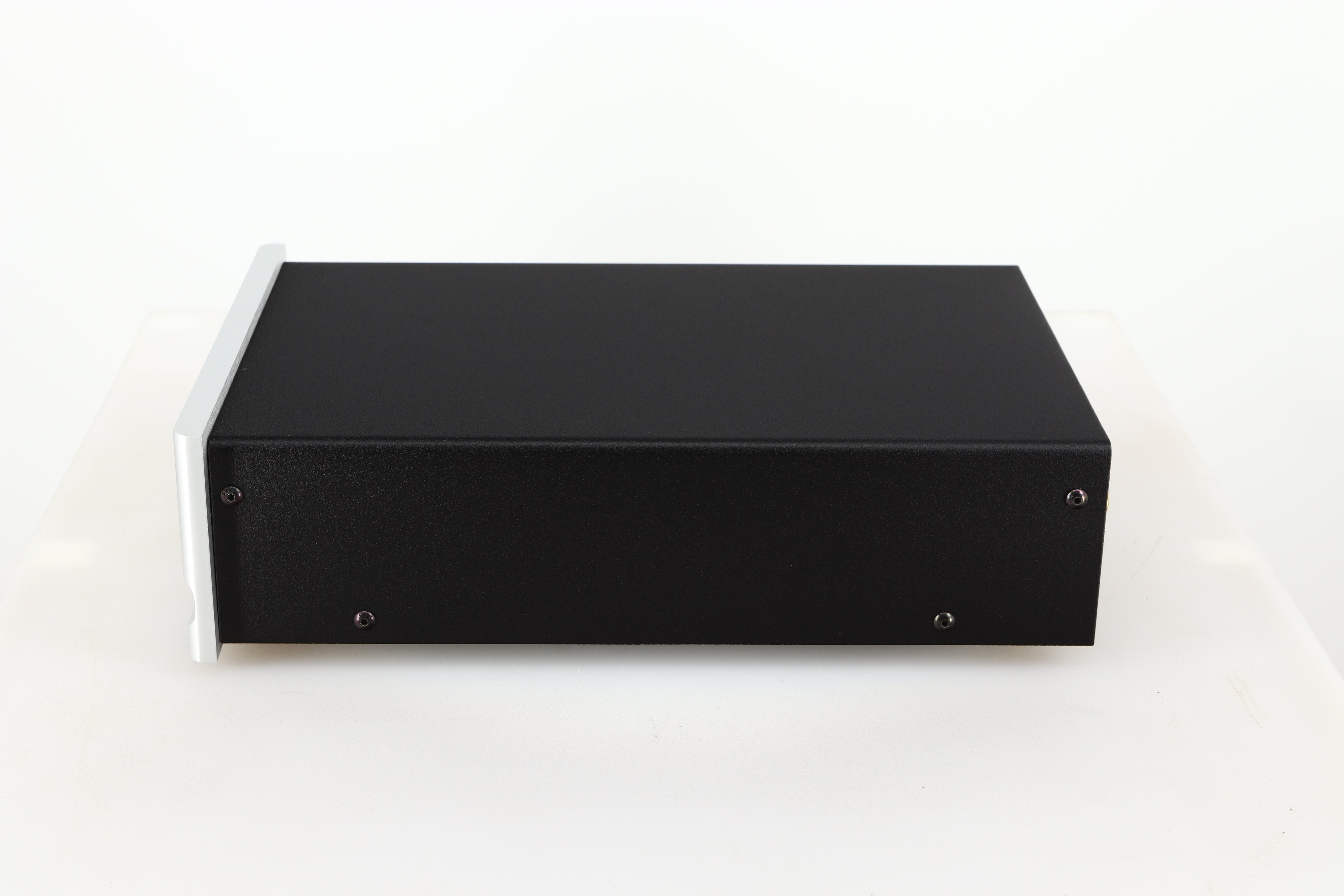 Right side view of a used Moon 310LP Phonostage in a silver finish