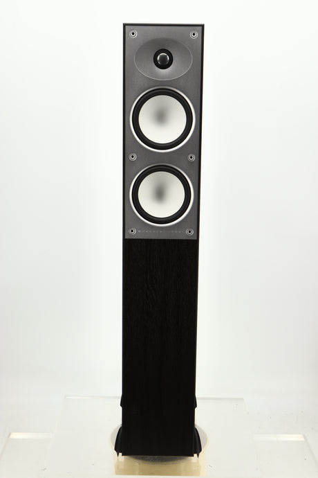 Front view of a used Mordaunt Short Avant 908 Floorstanding Speaker in Black