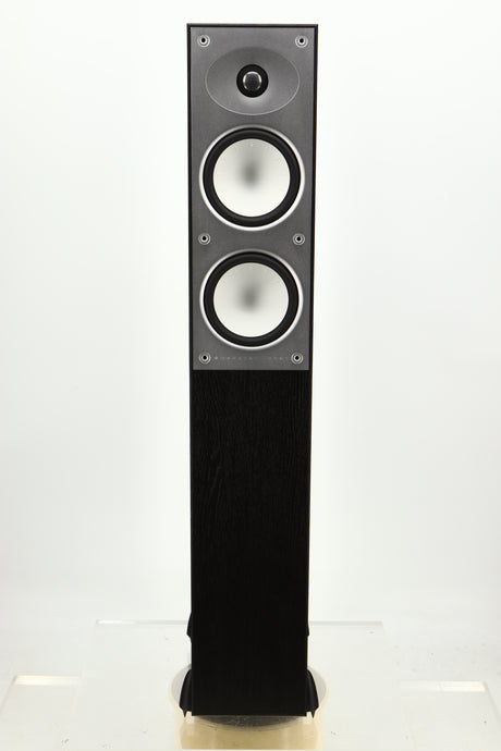 Front view of a used Mordaunt Short Avant 908 Floorstanding Speaker in Black