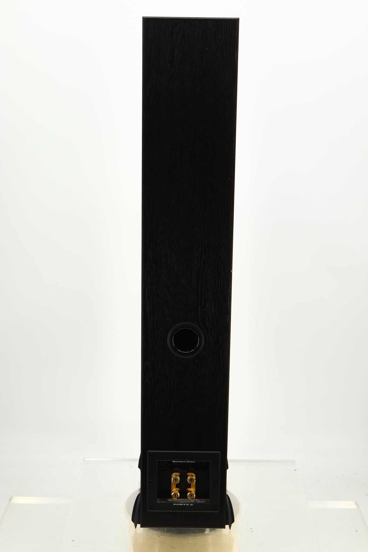 Rear view of a used Mordaunt Short Avant 908 Floorstanding Speaker in Black