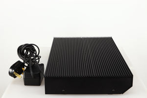 Left side view of a used Musical Fidelity 3A Pre Amplifier in a black finish