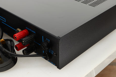 Rear right corner view of a used Musical Fidelity B1 Integrated Amplifier
