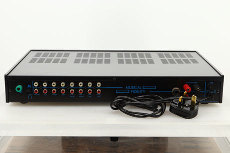 Rear view of a used Musical Fidelity B1 Integrated Amplifier