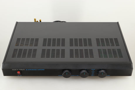Top view of a used Musical Fidelity B1 Integrated Amplifier
