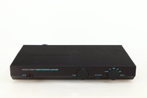 Front view of a used Musical Fidelity B200 Integrated Amplifier in a black finish