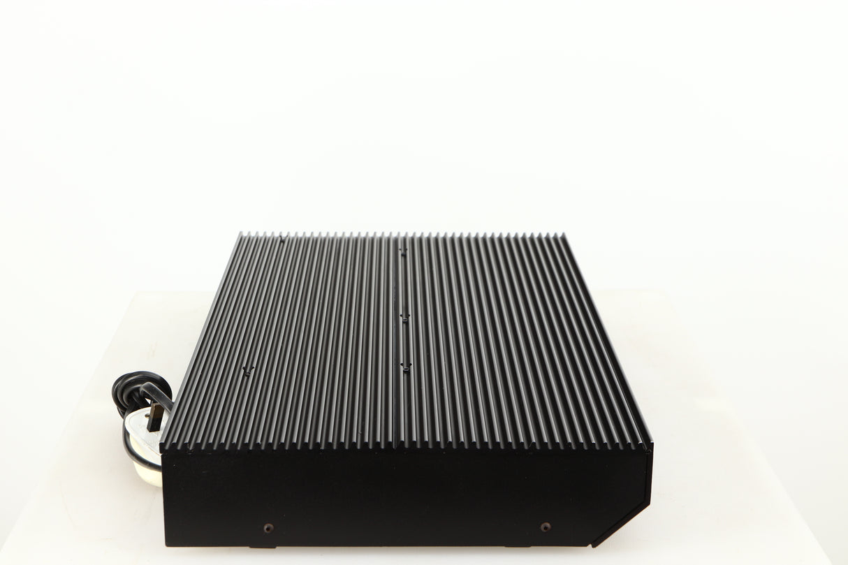 Left side view of a used Musical Fidelity B200 Integrated Amplifier in a black finish