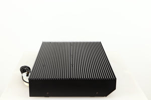 Left side view of a used Musical Fidelity B200 Integrated Amplifier in a black finish