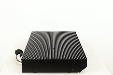 Left side view of a used Musical Fidelity B200 Integrated Amplifier in a black finish