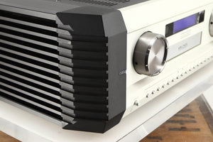 Front left corner of a used Musical Fidelity KW250S Integrated System