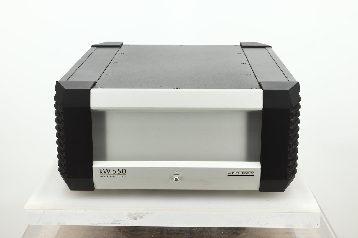 Front view of a used Musical Fidelity KW550 Integrated Amplifier Power Supply