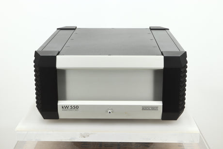 Front view of a used Musical Fidelity KW550 Integrated Amplifier Power Supply