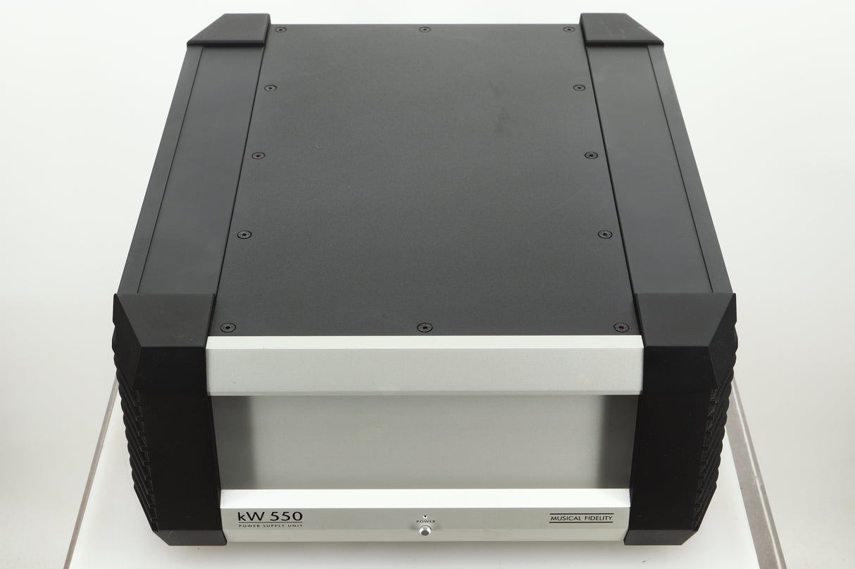 Top view of a used Musical Fidelity KW550 Integrated Amplifier Power Supply