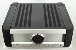 Top view of a used Musical Fidelity KW550 Integrated Amplifier 