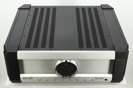 Top view of a used Musical Fidelity KW550 Integrated Amplifier 