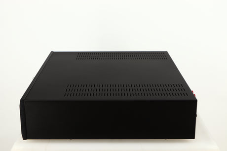 Right side view of a used Musical Fidelity M2si Integrated Amplifier in a black finish