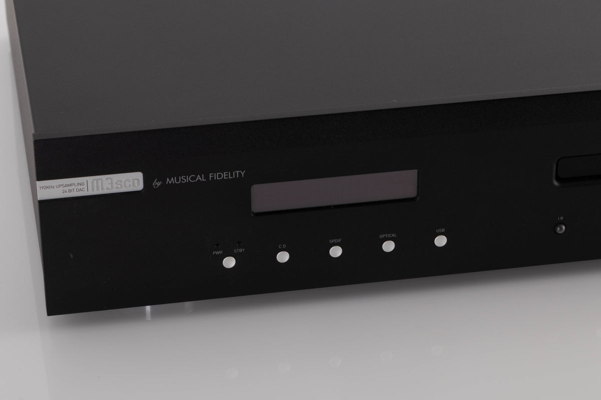 Close up view of a used Musical Fidelity M3SCD CD Player in Black