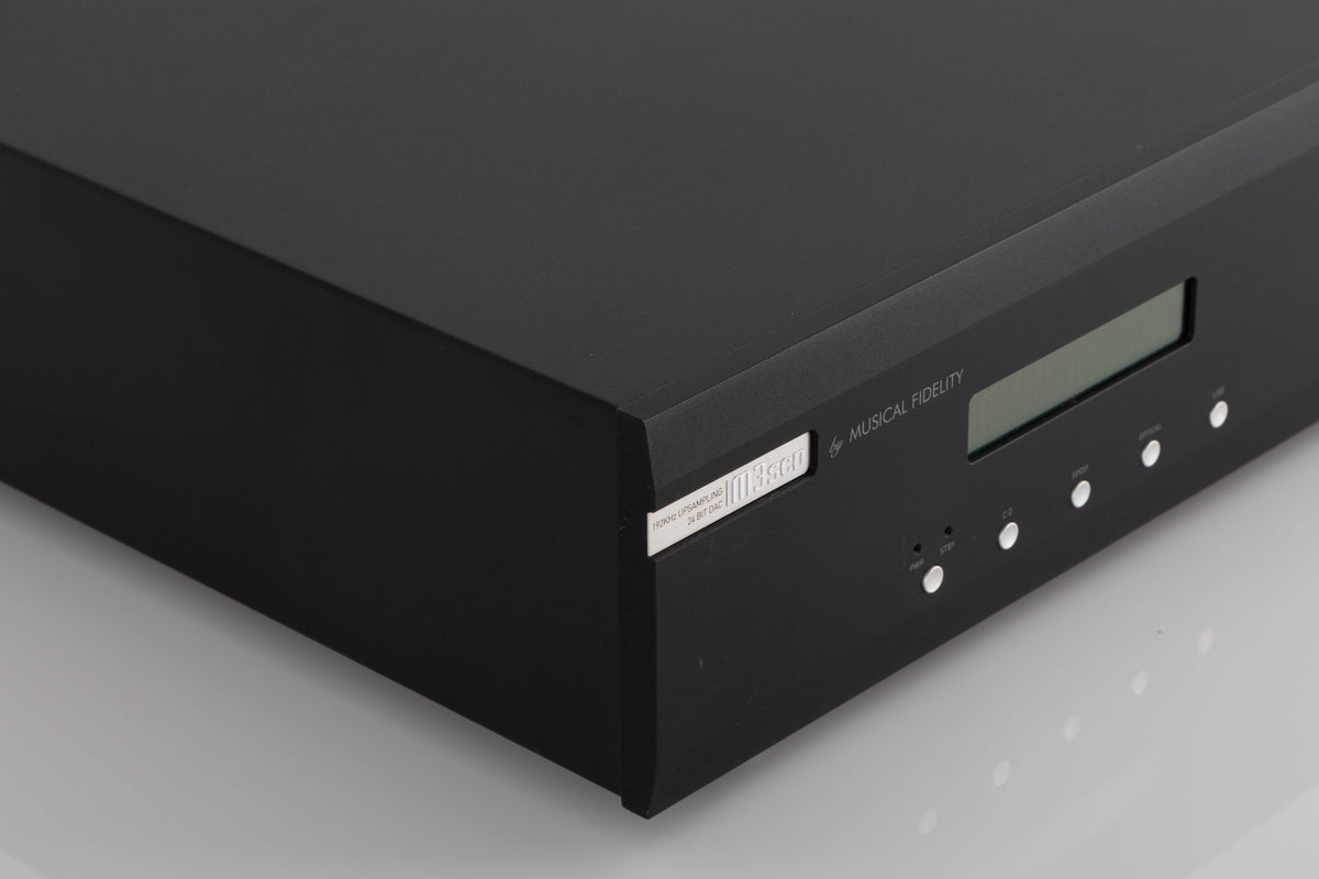 Front left corner view of a used Musical Fidelity M3SCD CD Player in Black